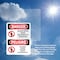 Signmission Do Not Enter When Equipment Is Bilingual Danger Sign, Plastic, 7in W x 10in L, 2PK OS-2PACK-DS-P-710-VS-1138 - alternate 2